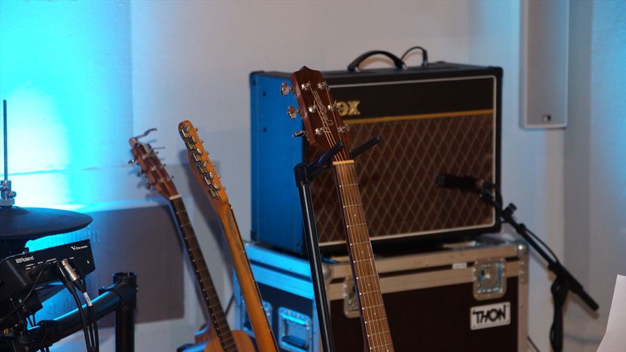 Licht und Technik bei einem Auftritt